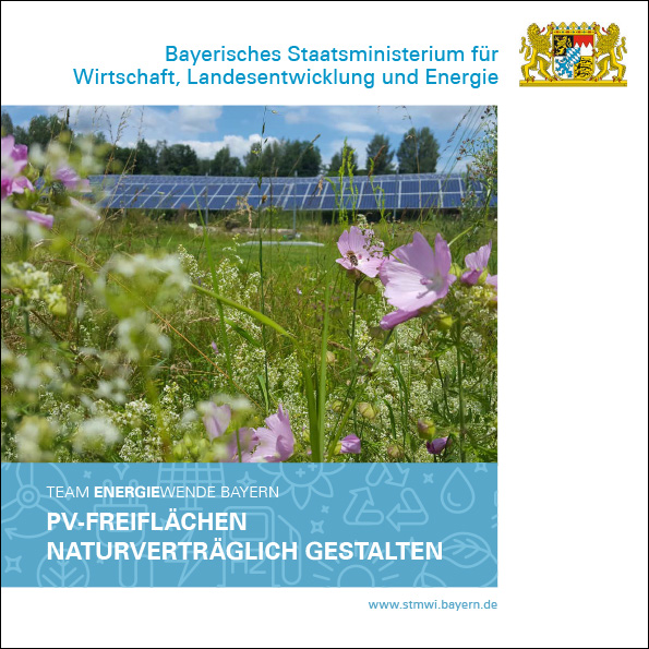 Link zur Publikation PV-Freiflächen - naturverträglich gestalten