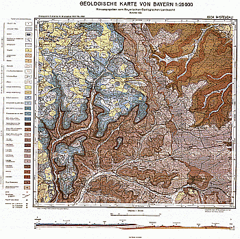 Produktbild 1 für den Artikel: Geologische Karte m. Erläuterung 1:25 000 6034 Mistelgau