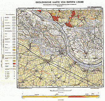 Produktbild 1 für den Artikel: Geologische Karte m. Erläuterung 1:25 000 7142 Straßkirchen