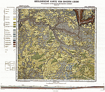 Produktbild 1 für den Artikel: Geologische Karte m. Erläuterung 1:25 000 6234 Pottenstein