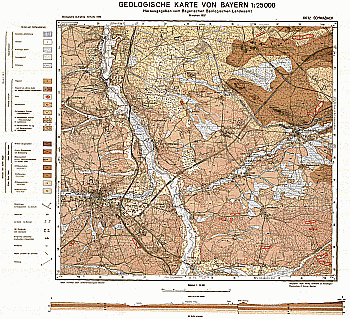 Produktbild 1 für den Artikel: Geologische Karte m. Erläuterung 1:25 000 6632 Schwabach