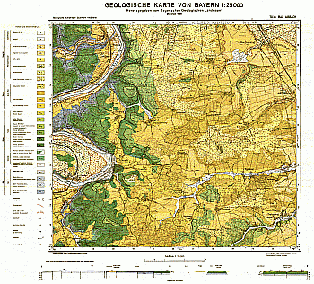 Produktbild 1 für den Artikel: Geologische Karte m. Erläuterung 1:25 000 7038 Bad Abbach