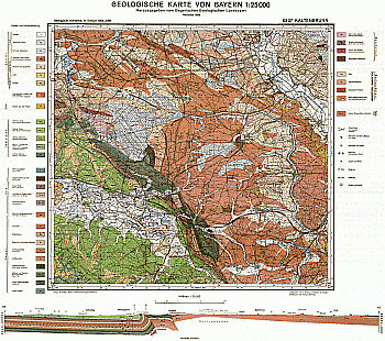 Produktbild 1 für den Artikel: Geologische Karte m. Erläuterung 1:25 000 6337 Kaltenbrunn