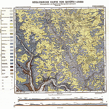 Produktbild 1 für den Artikel: Geologische Karte m. Erläuterung 1:25 000 6133 Muggendorf