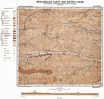 Produktbild 1 für den Artikel: Geologische Karte m. Erläuterung 1:25 000 6631 Roßtal