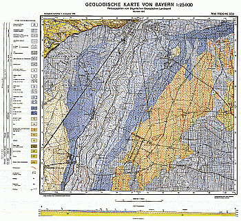 Produktbild 1 für den Artikel: Geologische Karte m. Erläuterung 1:25 000 7636 Freising Süd