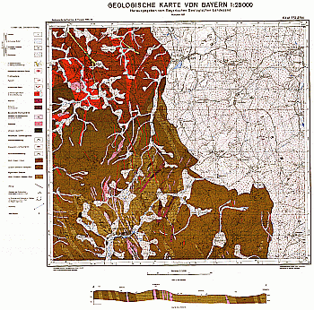 Produktbild 1 für den Artikel: Geologische Karte m. Erläuterung 1:25 000 6441 Eslarn