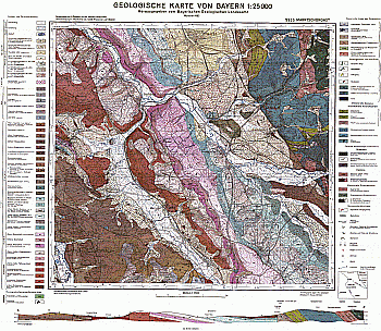 Produktbild 1 für den Artikel: Geologische Karte m. Erläuterung 1:25 000 5935 Marktschorgast