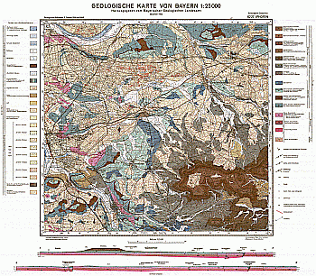 Produktbild 1 für den Artikel: Geologische Karte m. Erläuterung 1:25 000 6227 Iphofen