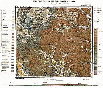 Produktbild 1 für den Artikel: Geologische Karte m. Erläuterung 1:25 000 6228 Wiesentheid