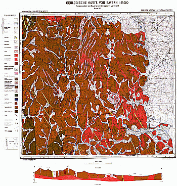 Produktbild 1 für den Artikel: Geologische Karte m. Erläuterung 1:25 000 6340/6341 Vohenstrauß/Frankenreuth