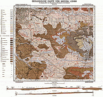 Produktbild 1 für den Artikel: Geologische Karte m. Erläuterung 1:25 000 6432 Erlangen Süd