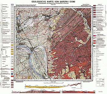 Produktbild 1 für den Artikel: Geologische Karte m. Erläuterung 1:25 000 5920 Alzenau i. UFr.