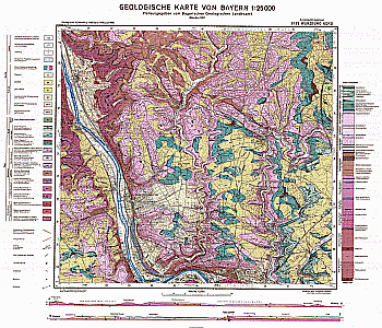 Produktbild 1 für den Artikel: Geologische Karte m. Erläuterung 1:25 000 6125 Würzburg Nord