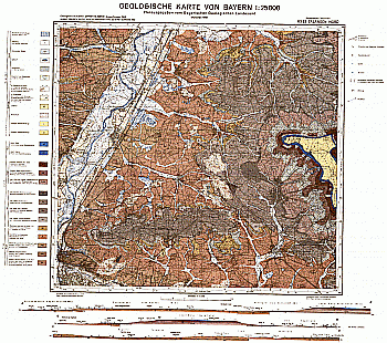 Produktbild 1 für den Artikel: Geologische Karte m. Erläuterung 1:25 000 6332 Erlangen Nord