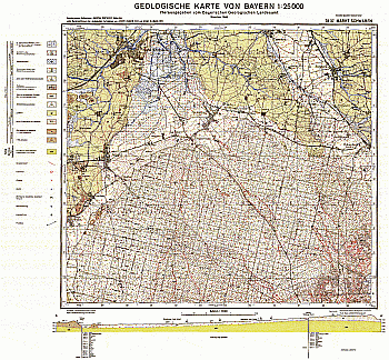 Produktbild 1 für den Artikel: Geologische Karte m. Erläuterung 1:25 000 7837 Markt Schwaben