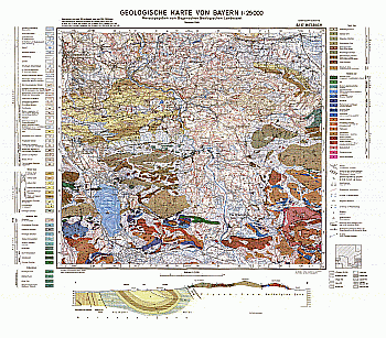 Produktbild 1 für den Artikel: Geologische Karte m. Erläuterung 1:25 000 8237 Miesbach