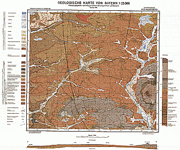 Produktbild 1 für den Artikel: Geologische Karte m. Erläuterung 1:25 000 6733 Allersberg