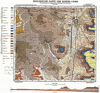 Produktbild 1 für den Artikel: Geologische Karte m. Erläuterung 1:25 000 6734 Neumarkt i. d. OPf.