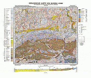 Produktbild 1 für den Artikel: Geologische Karte m. Erläuterung 1:25 000 8331 Bayersoien