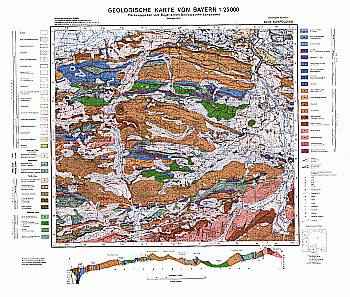 Produktbild 1 für den Artikel: Geologische Karte m. Erläuterung 1:25 000 8241 Ruhpolding