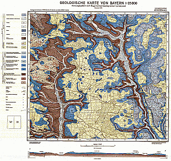 Produktbild 1 für den Artikel: Geologische Karte m. Erläuterung 1:25 000 6735 Deining