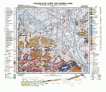 Produktbild 1 für den Artikel: Geologische Karte m. Erläuterung 1:25 000 8238 Neubeuern