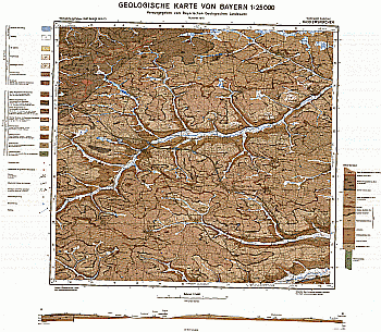 Produktbild 1 für den Artikel: Geologische Karte m. Erläuterung 1:25 000 6430 Emskirchen