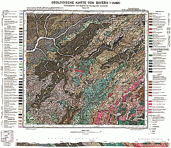 Produktbild 1 für den Artikel: Geologische Karte m. Erläuterung 1:25 000 5735 Schwarzenbach a. Wald