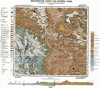 Produktbild 1 für den Artikel: Geologische Karte m. Erläuterung 1:25 000 5829 Hofheim i. UFr.