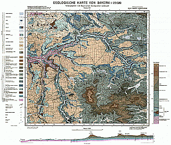 Produktbild 1 für den Artikel: Geologische Karte m. Erläuterung 1:25 000 6327/6427 Markt Einersheim/Uffenheim