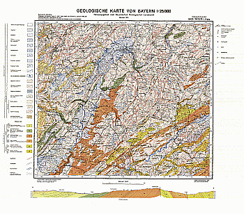 Produktbild 1 für den Artikel: Geologische Karte m. Erläuterung 1:25 000 8425 Weiler i. Allgäu