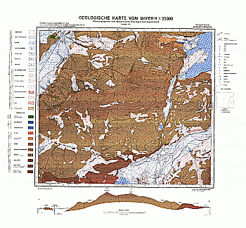 Produktbild 1 für den Artikel: Geologische Karte m. Erläuterung 1:25 000 8433 Eschenlohe