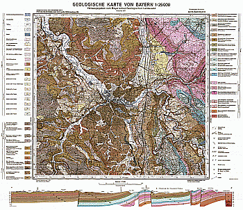 Produktbild 1 für den Artikel: Geologische Karte 1:25 000 6035 Bayreuth