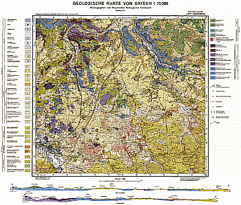 Produktbild 1 für den Artikel: Geologische Karte 1:25 000 7137 Abensberg