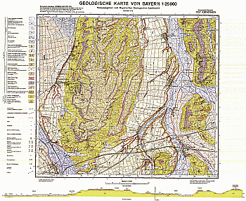 Produktbild 1 für den Artikel: Geologische Karte 1:25 000 7927 Amendingen