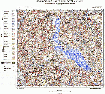 Produktbild 1 für den Artikel: Geologische Karte 1:25 000 8042 Waging a. See