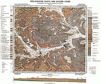 Produktbild 1 für den Artikel: Geologische Karte 1:25 000 6928 Weiltingen