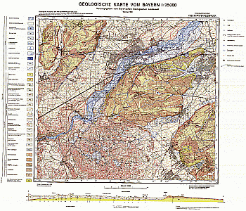 Produktbild 1 für den Artikel: Geologische Karte 1:25 000 7833 Fürstenfeldbruck