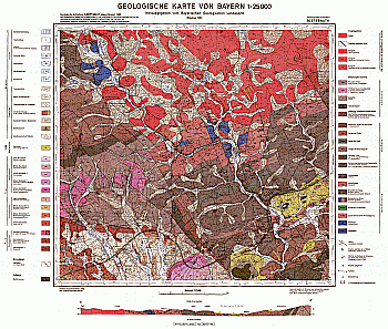 Produktbild 1 für den Artikel: Geologische Karte 1:25 000 6037 Ebnath