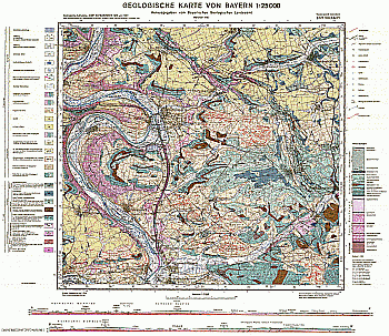 Produktbild 1 für den Artikel: Geologische Karte 1:25 000 6127 Volkach