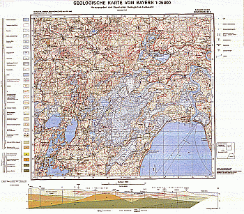 Produktbild 1 für den Artikel: Geologische Karte 1:25 000 8040 Eggstätt