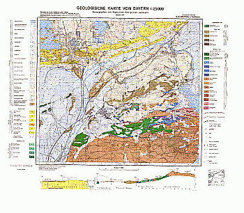 Produktbild 1 für den Artikel: Geologische Karte 1:25 000 8333 Murnau a. Staffelsee