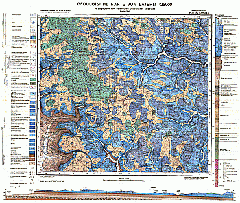 Produktbild 1 für den Artikel: Geologische Karte 1:25 000 6635 Lauterhofen