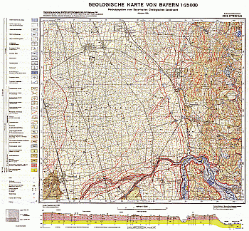 Produktbild 1 für den Artikel: Geologische Karte 1:25 000 8036 Otterfing