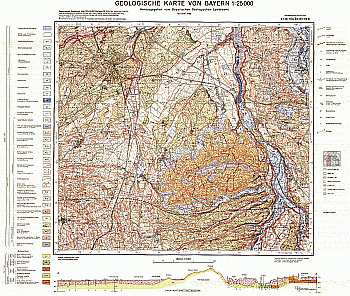 Produktbild 1 für den Artikel: Geologische Karte 1:25 000 8136 Holzkirchen