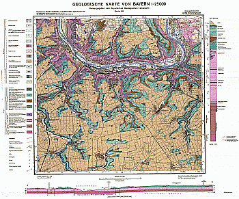 Produktbild 1 für den Artikel: Geologische Karte 1:25 000 6326 Ochsenfurt