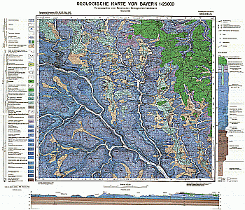 Produktbild 1 für den Artikel: Geologische Karte 1:25 000 6636 Kastl