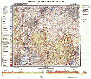 Produktbild 1 für den Artikel: Geologische Karte 1:25 000 7934 Starnberg Nord