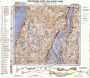 Produktbild 1 für den Artikel: Geologische Karte 1:25 000 8034 Starnberg Süd